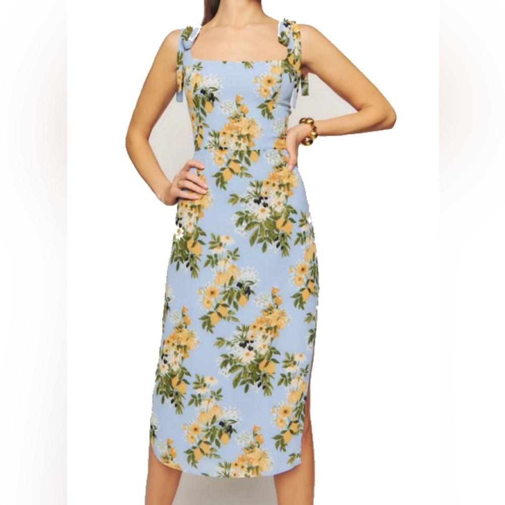 Reformation NWT Besse Midi Dress in Amalfi size 4